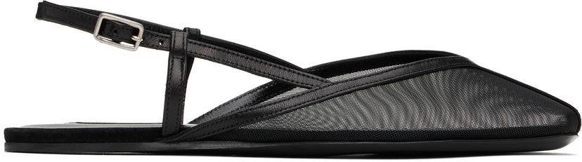 Аксесуари AMI AMI Paris Slingback Ballerina Flats чорний | FSV807.AW0076
