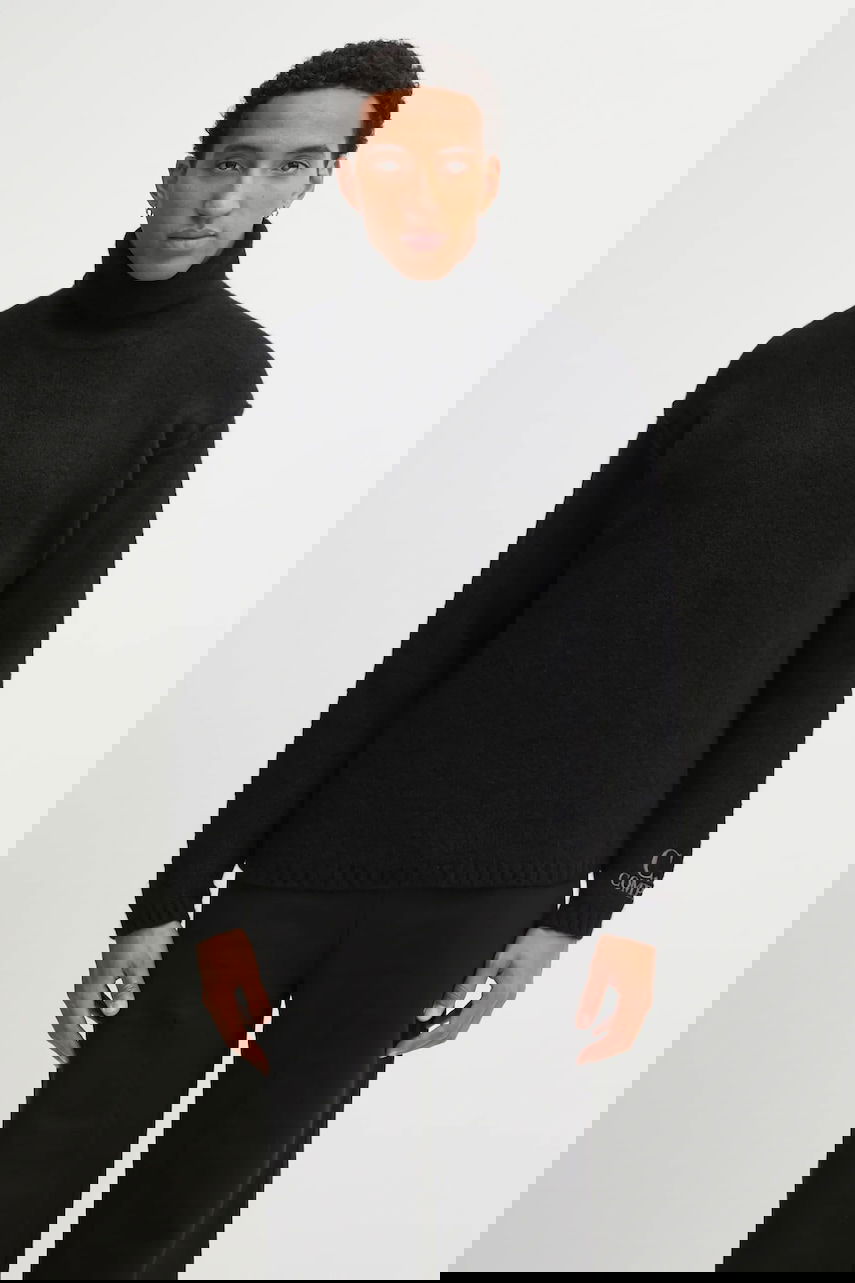 Cветр C.P. Company Wool Blend Turtleneck Sweater чорний | 19CMKN281A110509A, 0