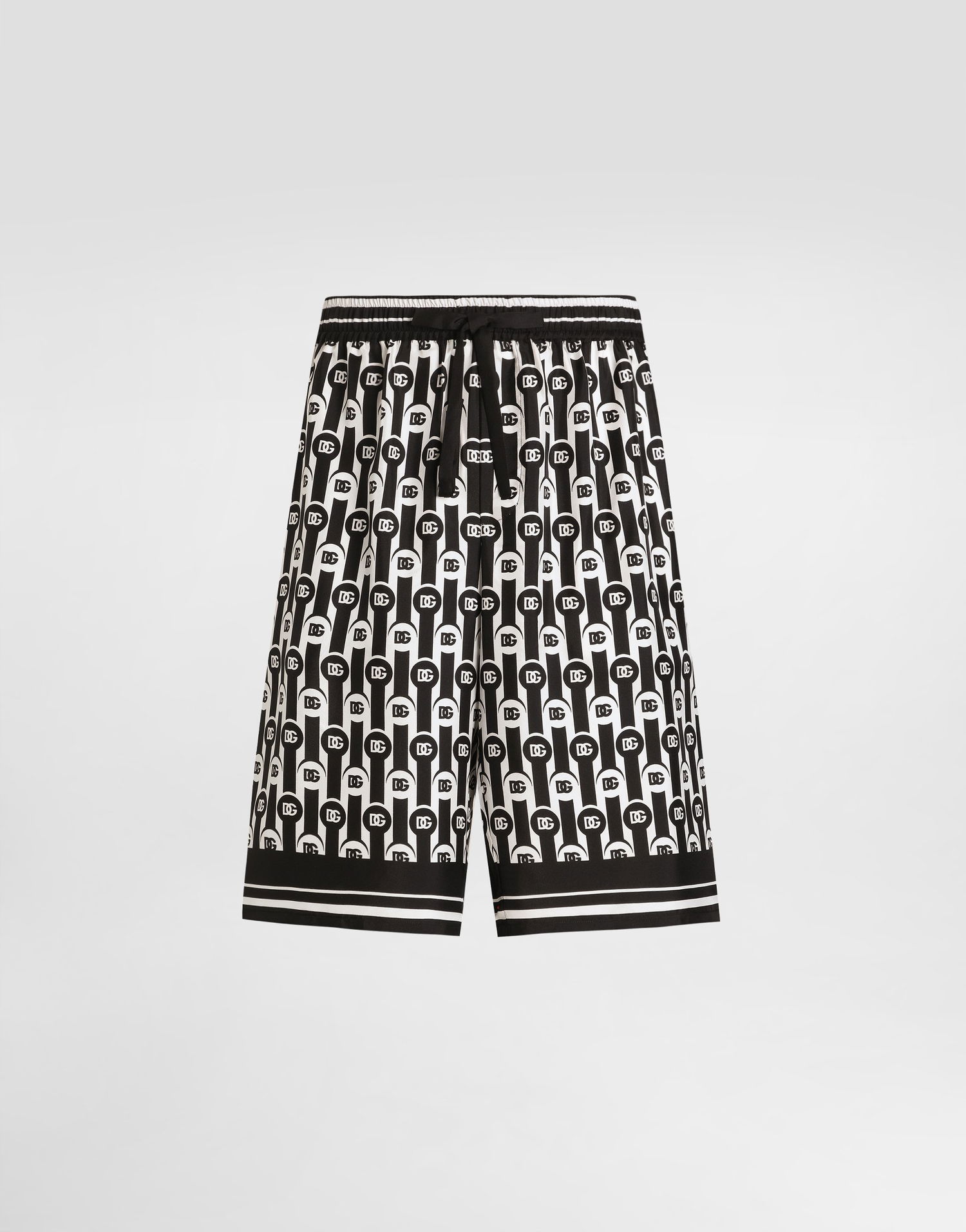 Шорти Dolce & Gabbana Dolce & Gabbana Silk Twill Bermuda Shorts чорний | GV37ATHI1ZXHA8ZN, 0