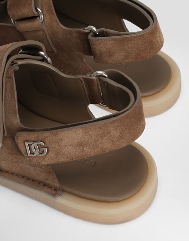 Аксесуари Dolce & Gabbana Dolce & Gabbana Suede Sandals Коричневий | A80492AT44180024, 3