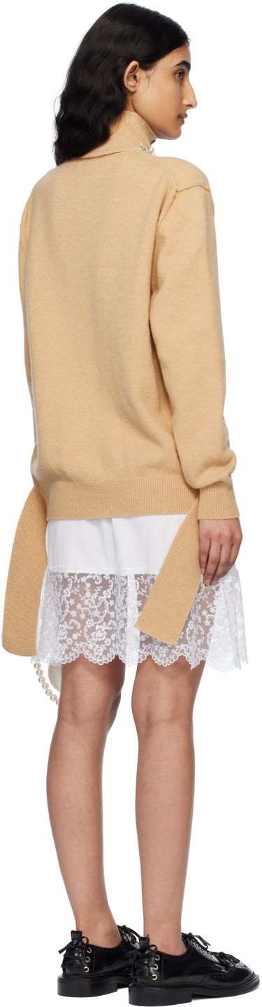 плаття Simone Rocha Simone Rocha Embellished Window Zip Cardigan бежевий | LMK4BW 0660, 2