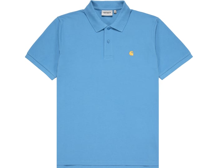 Сорочка поло Carhartt WIP Carhartt WIP Chase Pique Polo Синій | I023807