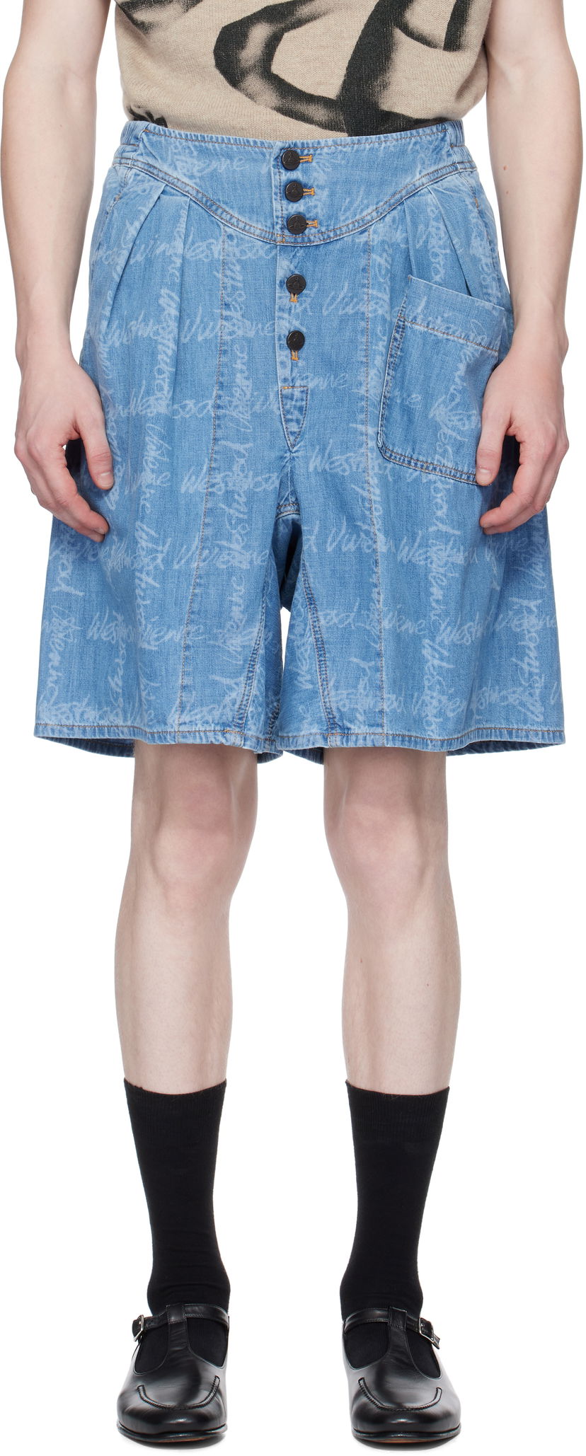 Шорти Vivienne Westwood Vivienne Westwood Romario Bermuda Shorts Синій | 39060002-W014J-