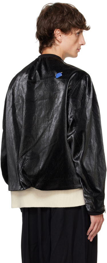 Куртка бомбер ADER ERROR Faux-Leather Jacket чорний | BN01FWJK0701BK, 2