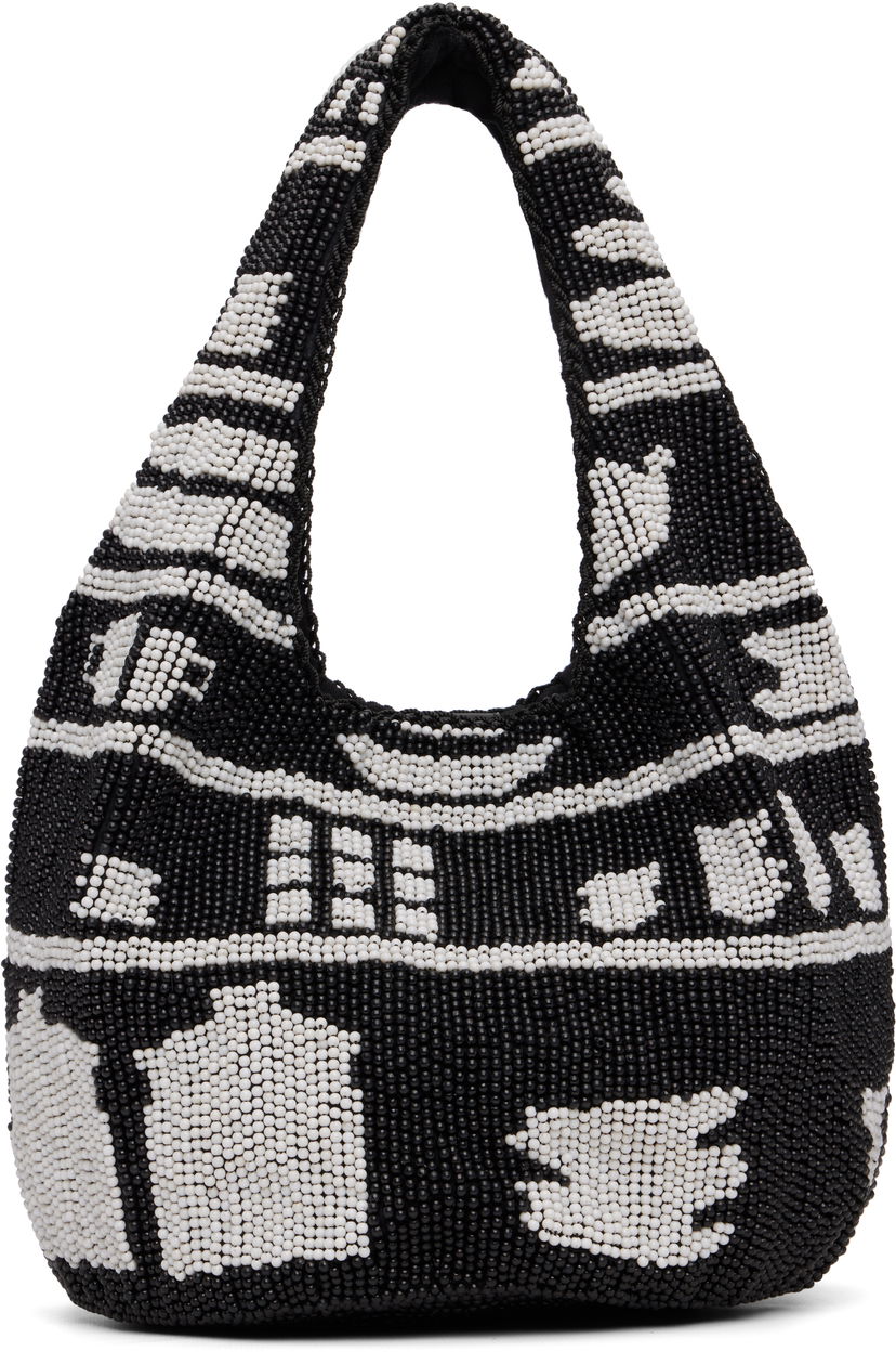 сумка-тоут JW Anderson JW Anderson Mini Beaded House Pattern Shopper Tote Різнокольоровий | HB0744-FA0470