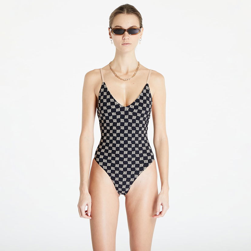 Купальники MISBHV Monogram Signature One Piece Swimsuit чорний | 121EX10