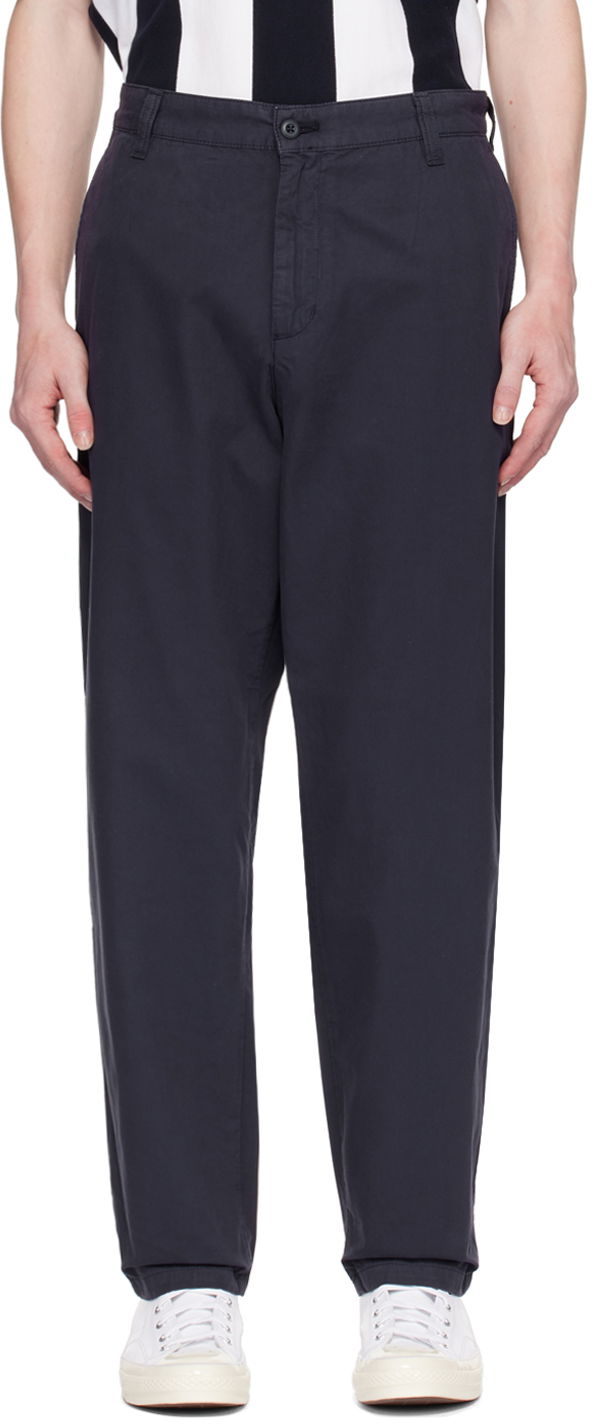 Штани Carhartt WIP Calder Workwear Trousers темно-синій | I033128