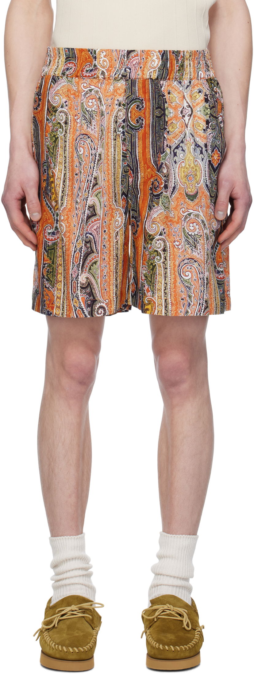 Шорти ISABEL MARANT Isabel Marant Paisley Vega Shorts Помаранчевий | SH0236HA-C2I08H