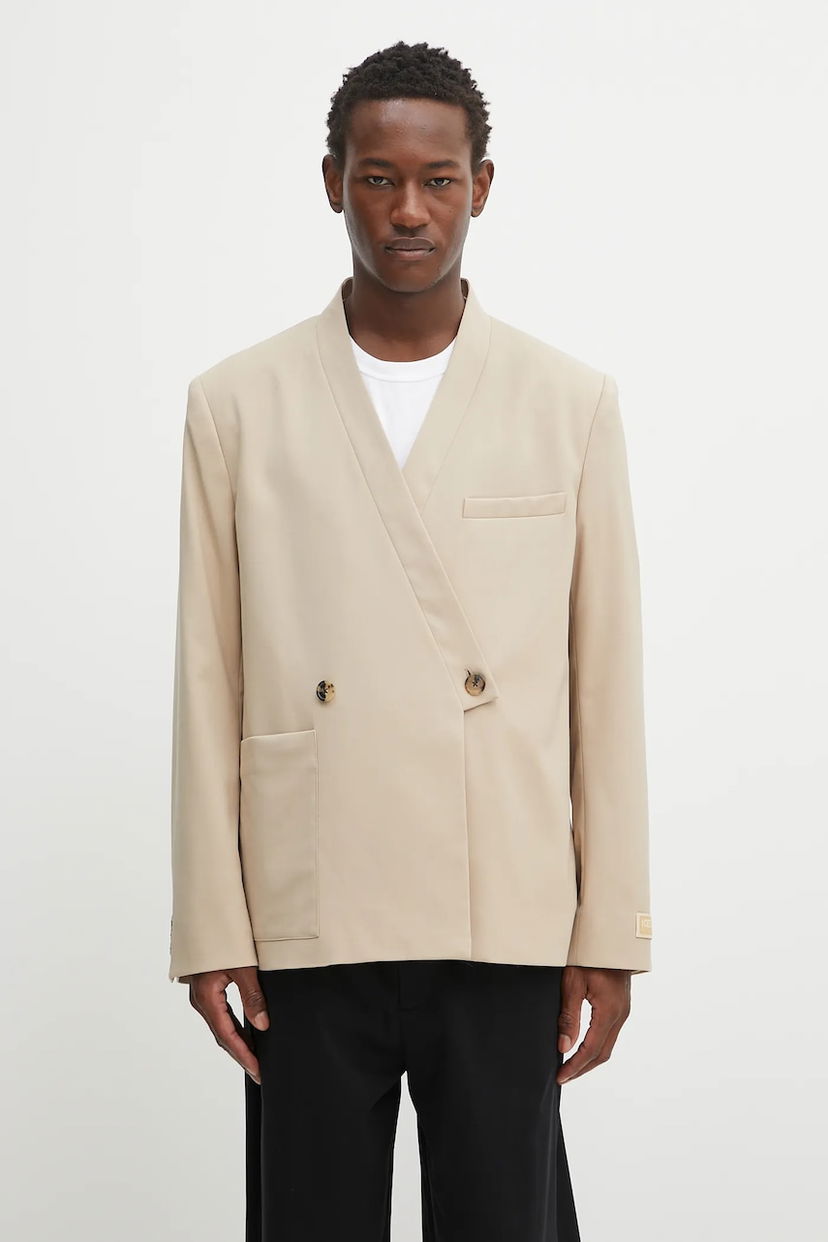 Куртка KENZO Kenzo Adjusted Tailored Blazer бежевий | FF65VE1459RZ