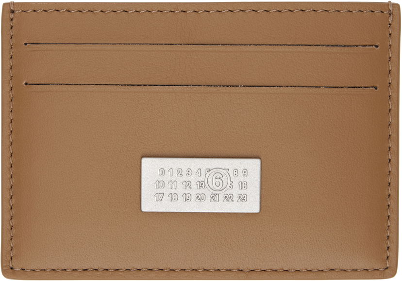 Гаманець Maison Margiela MM6 Maison Margiela Leather Card Holder Коричневий | SA5UI0013 P7258