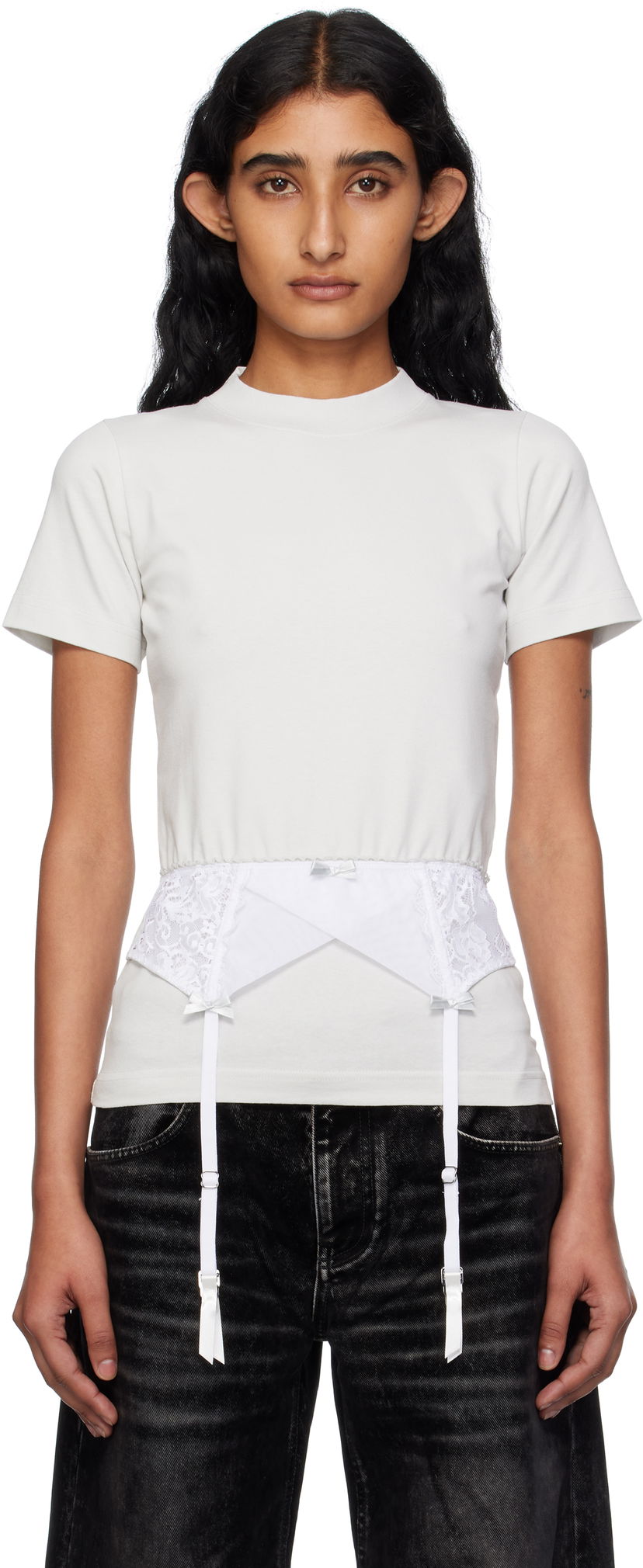 Футболка Balenciaga Balenciaga Lingerie T-Shirt білий | 828869TNVB2