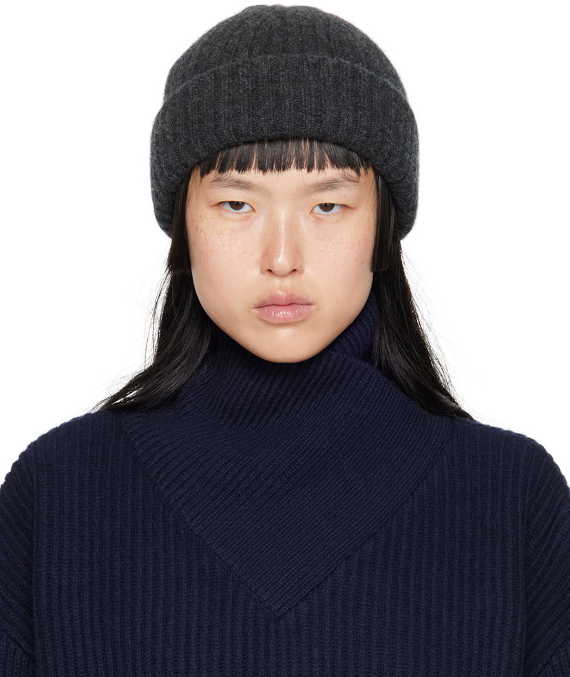 Шапка TOTEME Chunky Brim Beanie Сірий | 224-7021-753