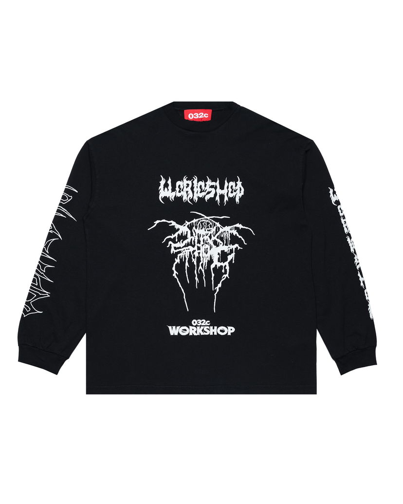 Футболка 032C Workshop Longsleeve T-Shirt чорний | S25-URC-0251-050
