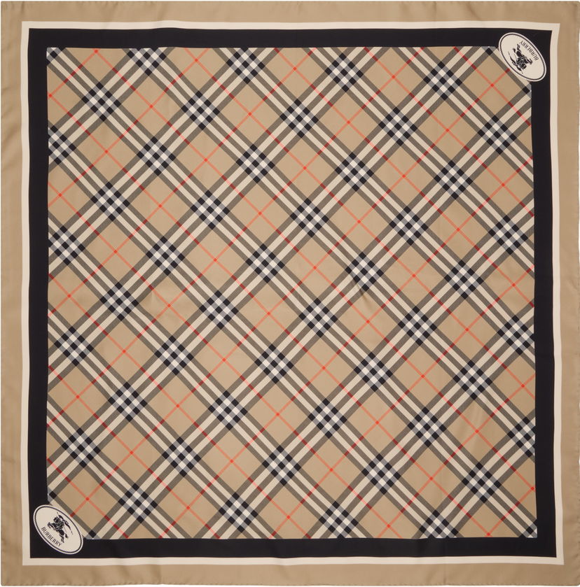 Шарф Burberry Burberry Check Silk Scarf бежевий | 8113048