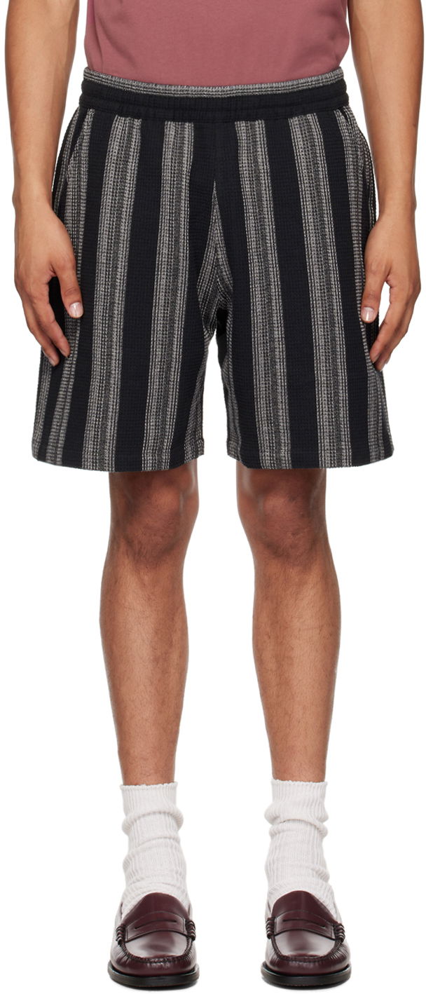 Шорти Carhartt WIP Striped Relaxed Fit Shorts чорний | I033692