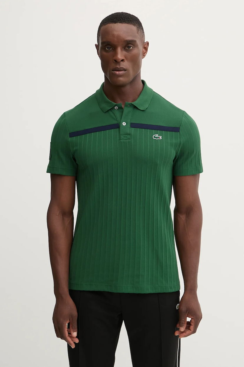 Сорочка поло Lacoste Lacoste Ribbed Polo Shirt Зелений | DH8960