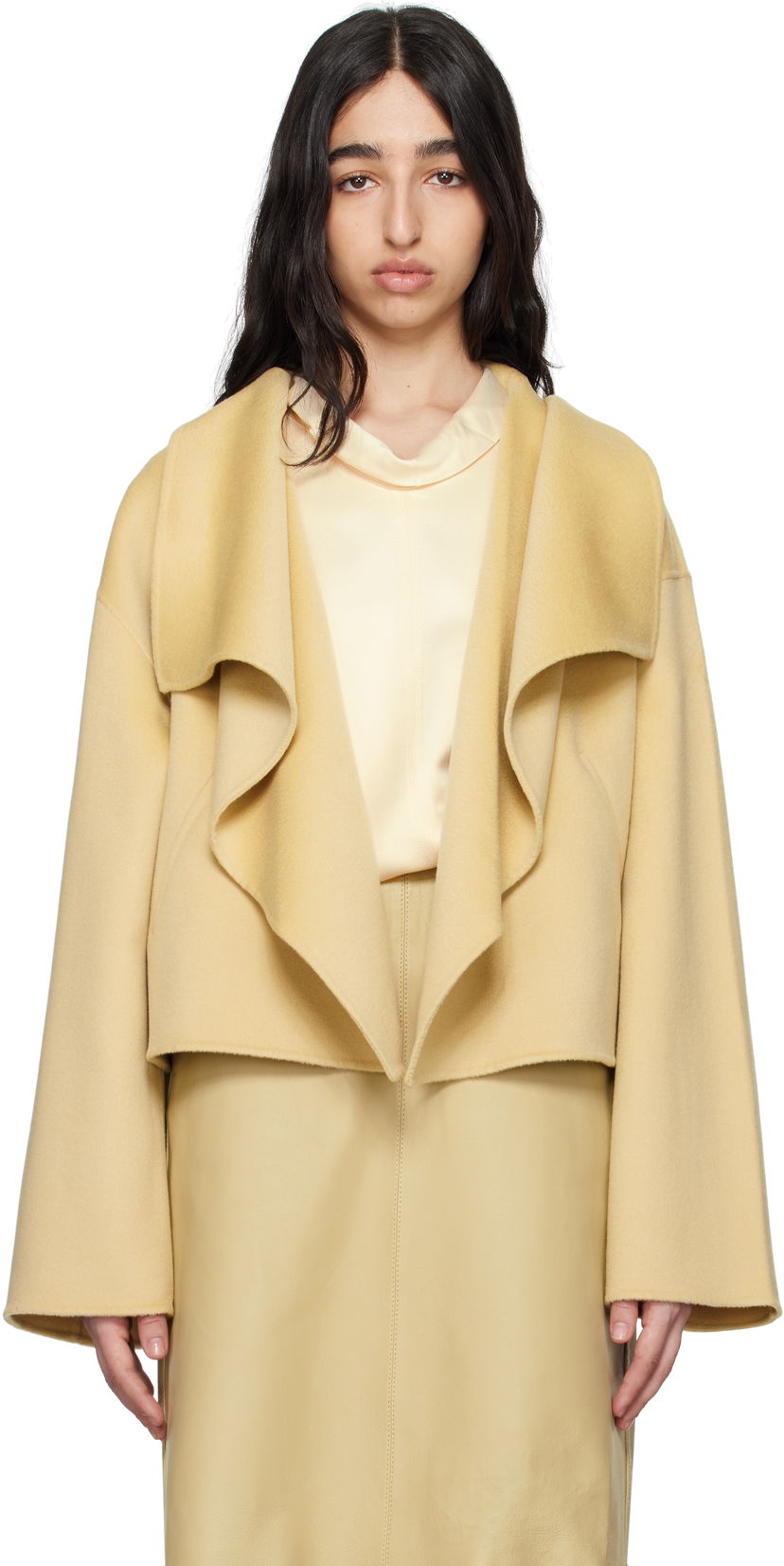 Куртка TOTEME TOTEME Signature Doublé Wool Jacket Жовтий | 252-WRO0203-FB0006