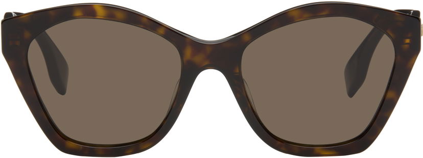 Сонцезахисні окуляри FENDI Fendi Lettering Cat-Eye Sunglasses Коричневий | FE40175IW5452E 192337228742