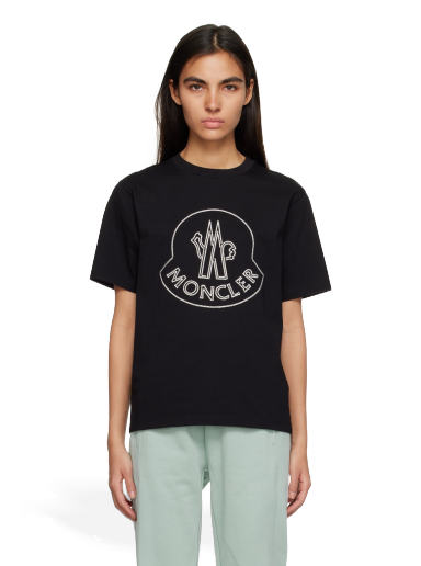 Футболка Moncler Embroidered чорний | I10938C00014829HP