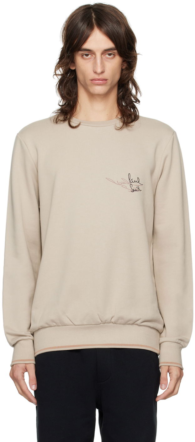 Cветр Paul Smith Paul Smith Embroidered Sweatshirt бежевий | M1R-302S-NP4718-63