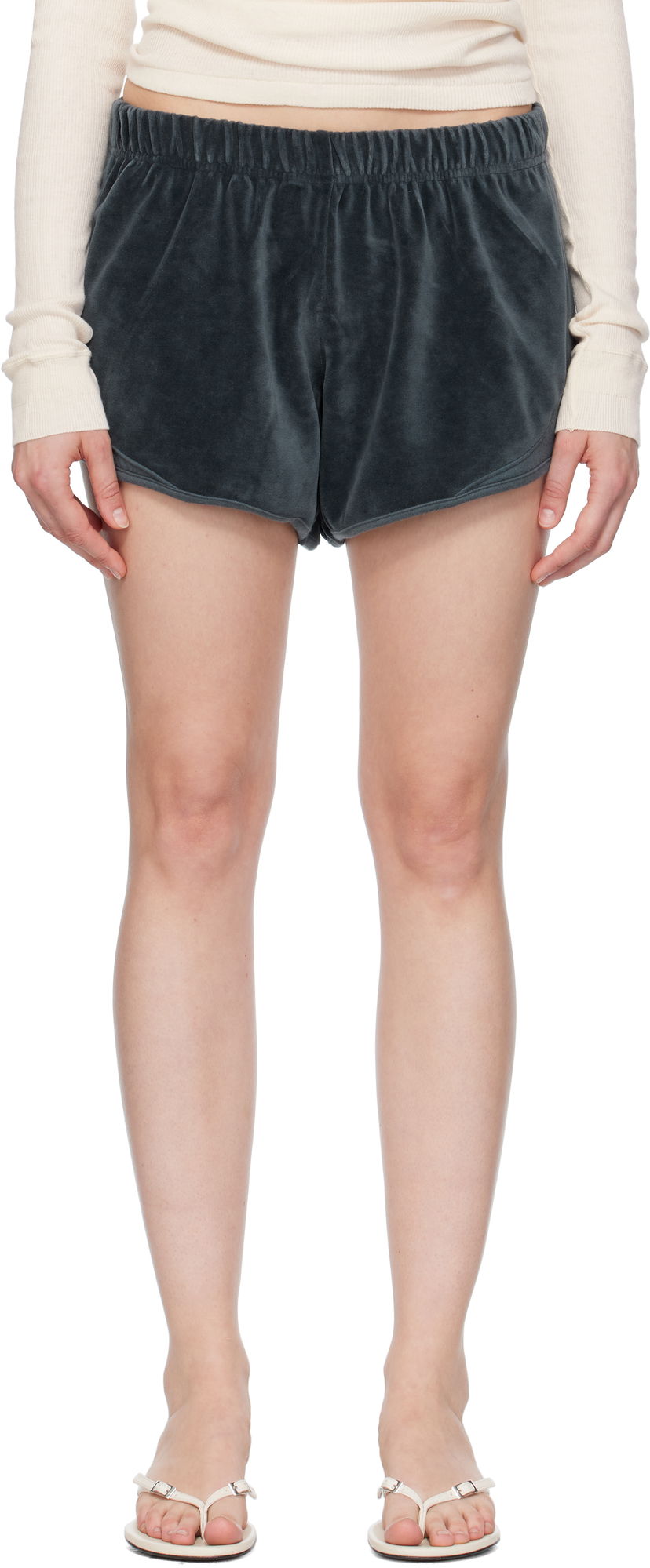 Шорти Baserange Baserange Velour Ran Shorts Зелений | FRAS-VE-SU25