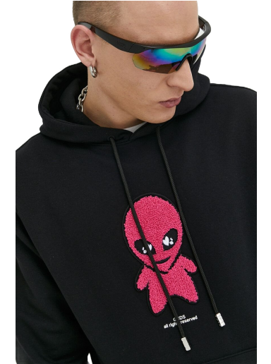 Світшоти GCDS Wirdo Regular Hoodie чорний | SS23M100180