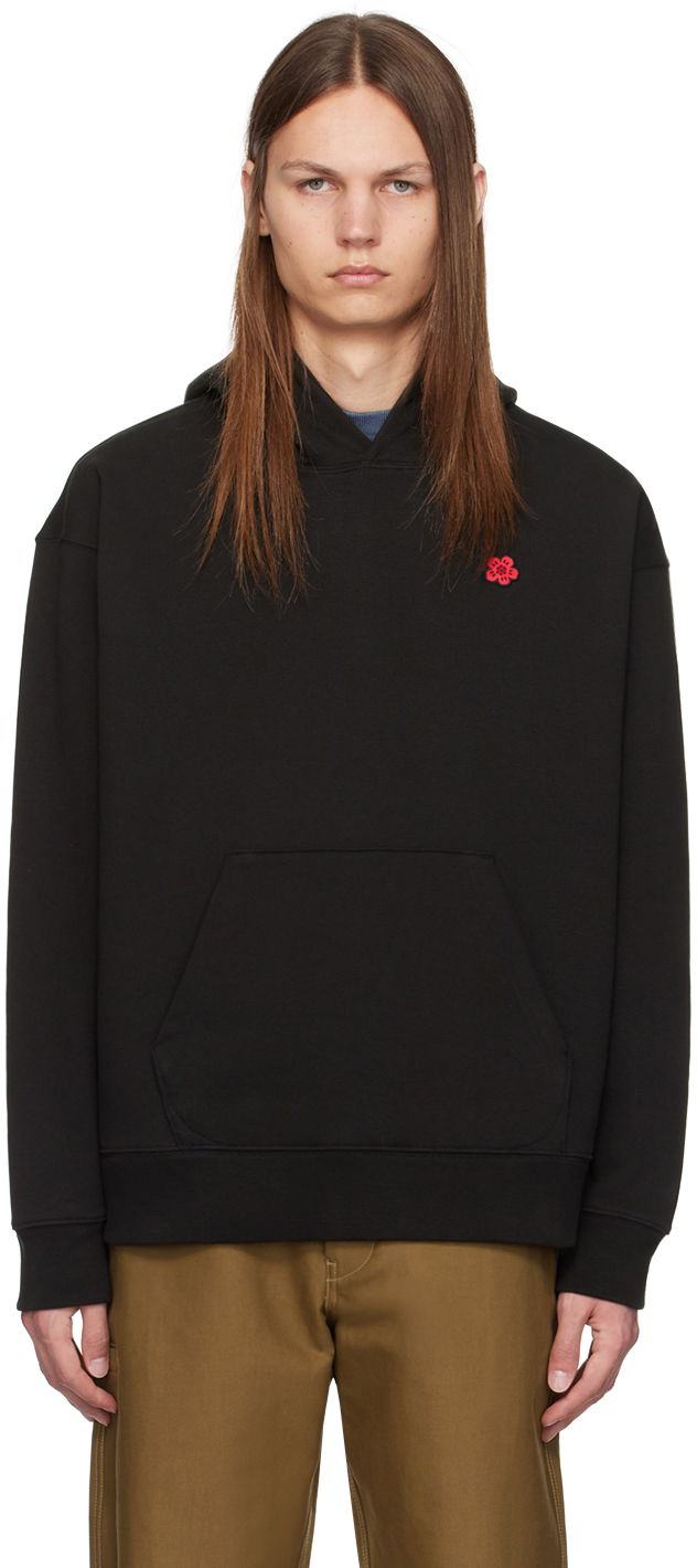 Світшоти KENZO Black Paris Boke Flower Hoodie чорний | FE65SW2274MT