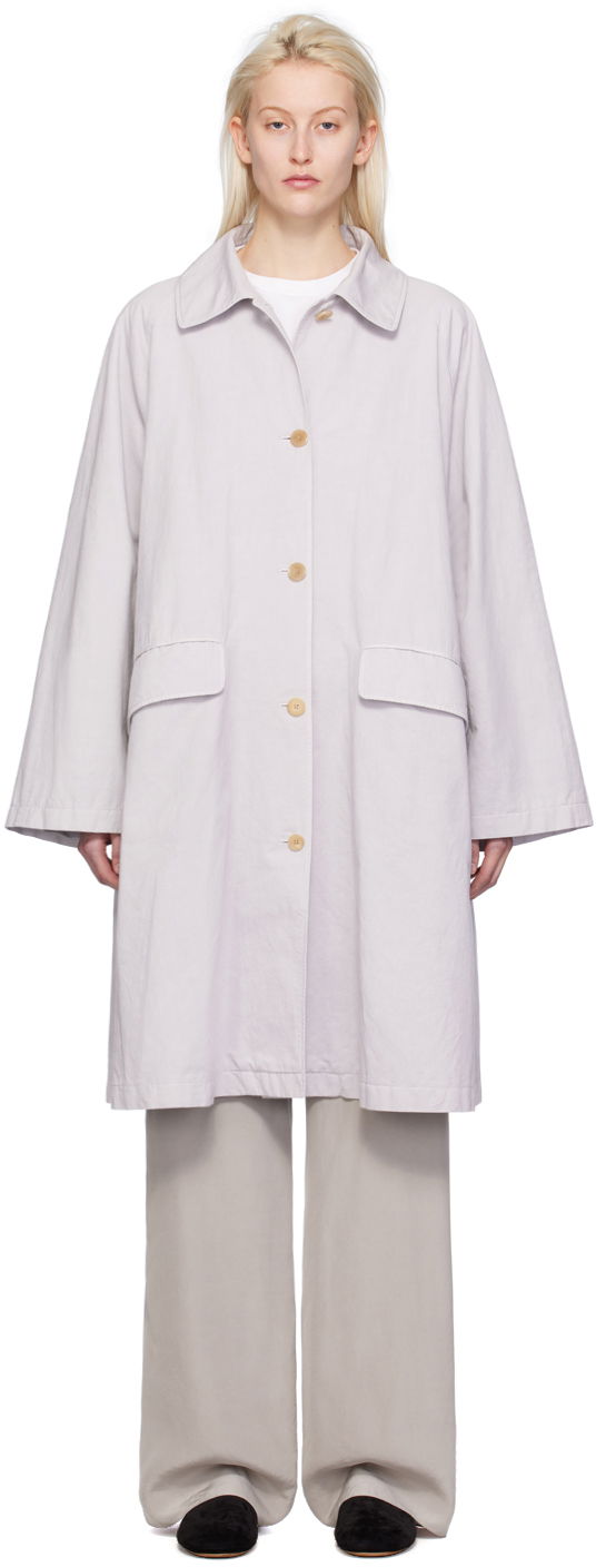 Дощовик The Row Garth Trench Coat Сірий | 7872-W2980