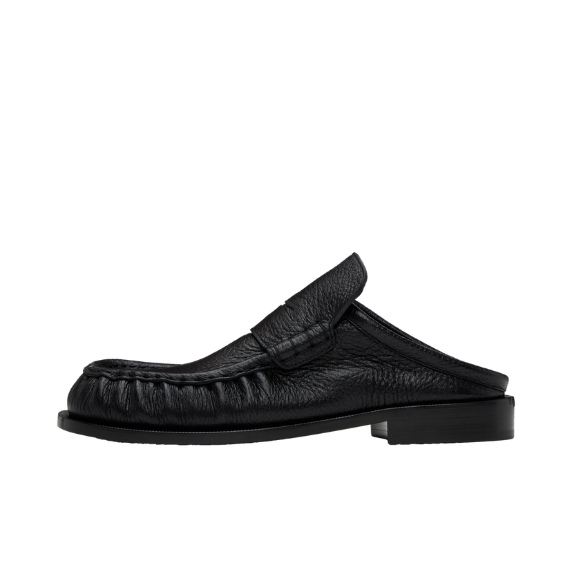Кросівки та взуття Dries Van Noten Leather Slip-on Loafers чорний | MS242-1326