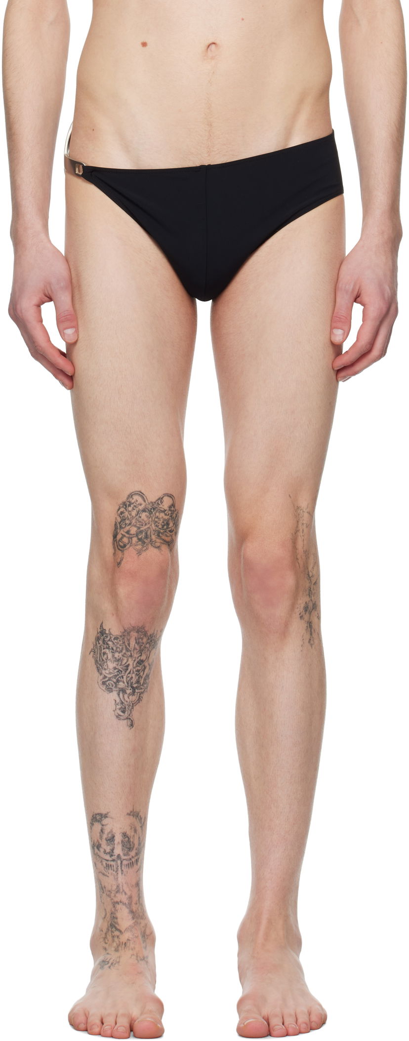 Купальники Rick Owens Rick Owens Hollywood Hydra Swim Briefs чорний | RU01E5013 NSB