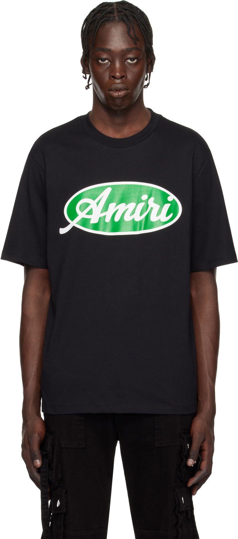 Футболка AMIRI Oval Logo T-Shirt чорний | AMJYTE1133
