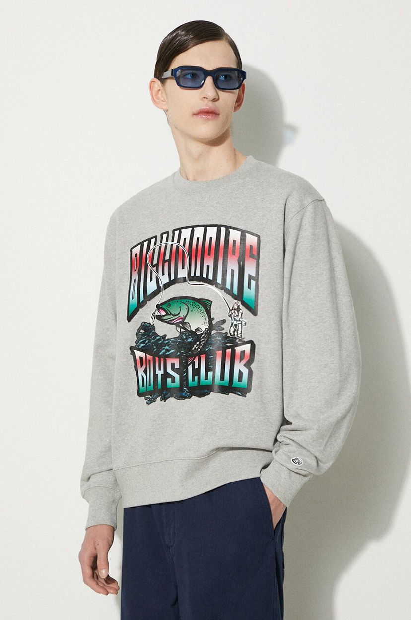 Світшоти BILLIONAIRE BOYS CLUB Billionaire Boys Club Big Catch Crewneck Sweatshirt Сірий | B24230