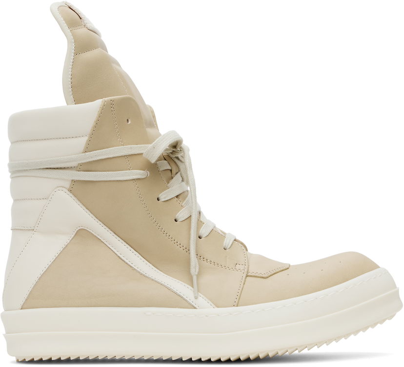 Кросівки та взуття Rick Owens Rick Owens Hollywood Geobasket бежевий | RR01E5894 LCHLCO