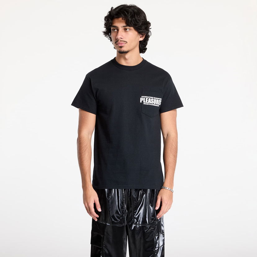 Футболка Pleasures Staff Pocket Black T-Shirt чорний | P24W044 BLACK