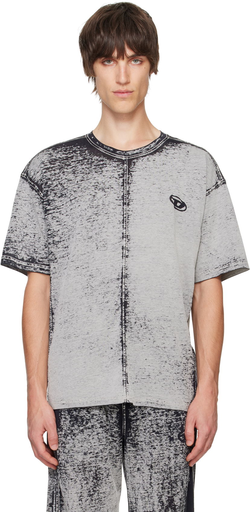Футболка Diesel Relaxed Fit T-shirt Сірий | A14738-0DRAN-9DN