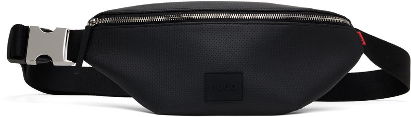 Поясна сумка BOSS HUGO Perforated Faux Leather Belt Bag чорний | 50541917