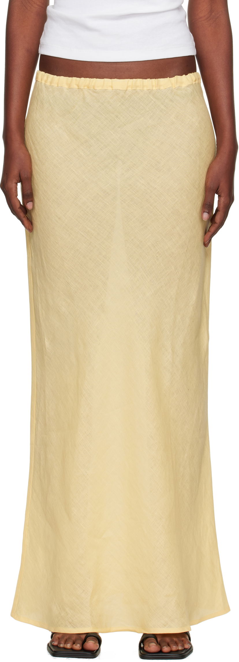 Спідниця Baserange Baserange Dydine Maxi Skirt Жовтий | SSDY-FL-AU25