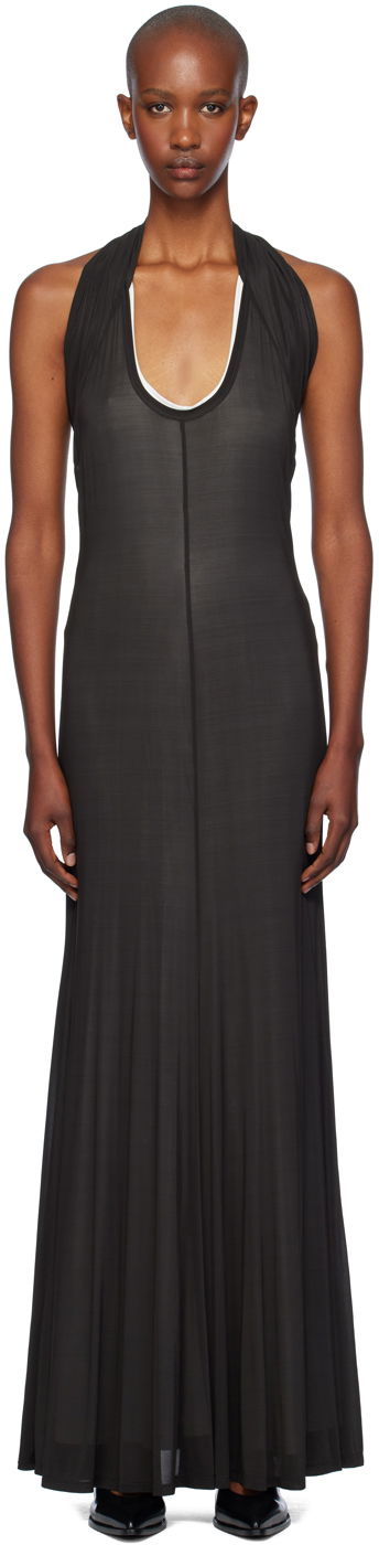 плаття Helmut Lang Dancer Maxi Dress чорний | O07HW605