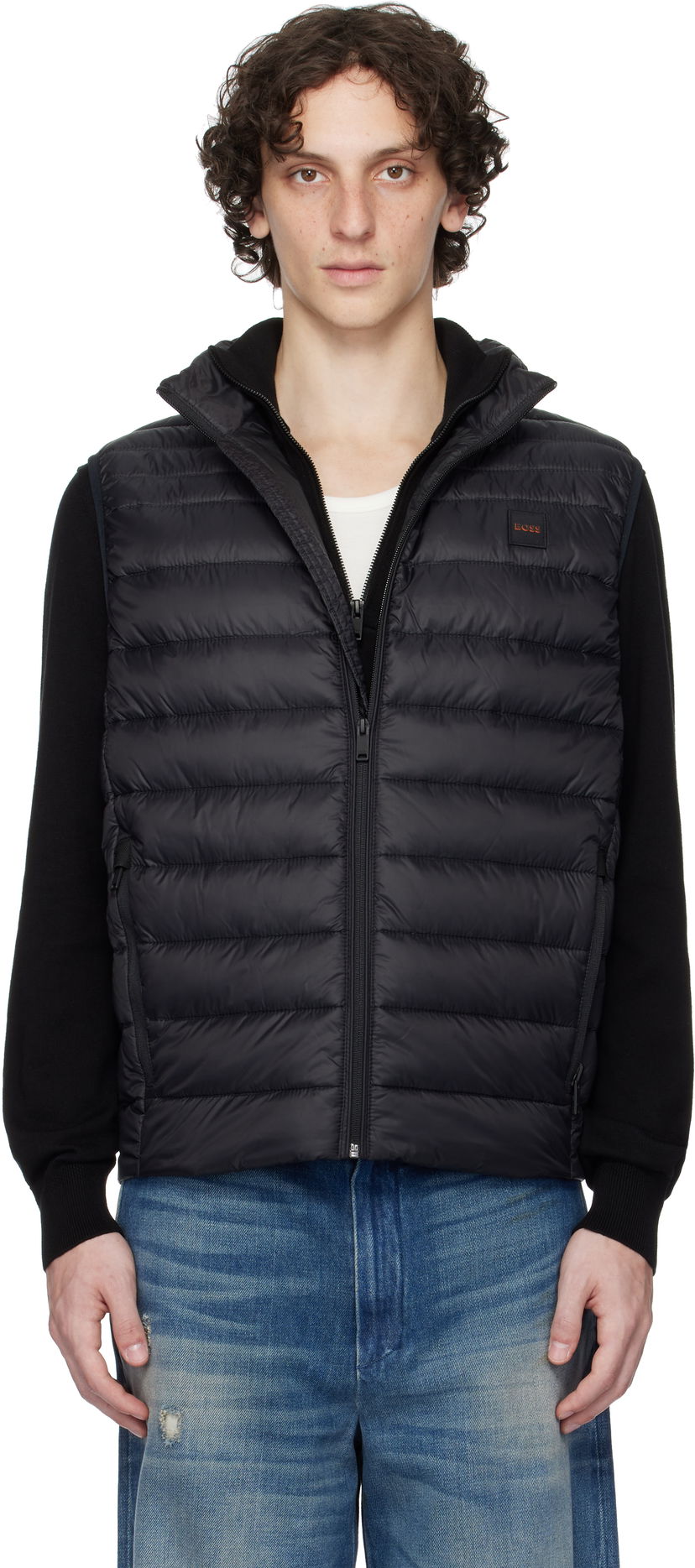 Жилет BOSS BOSS Packable Water-Repellent Puffer Vest чорний | 50530966