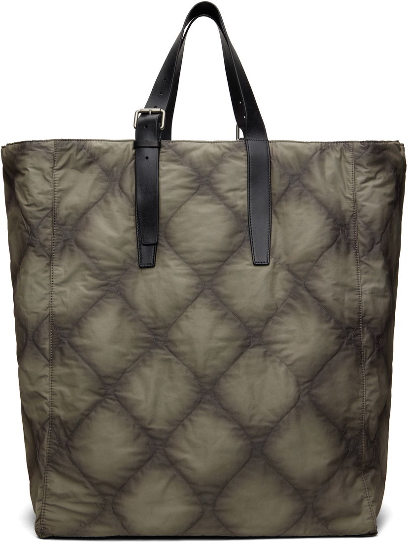 сумка-тоут Dries Van Noten Dries Van Noten Quilted Canvas Tote Bag Зелений | 251-021507-895