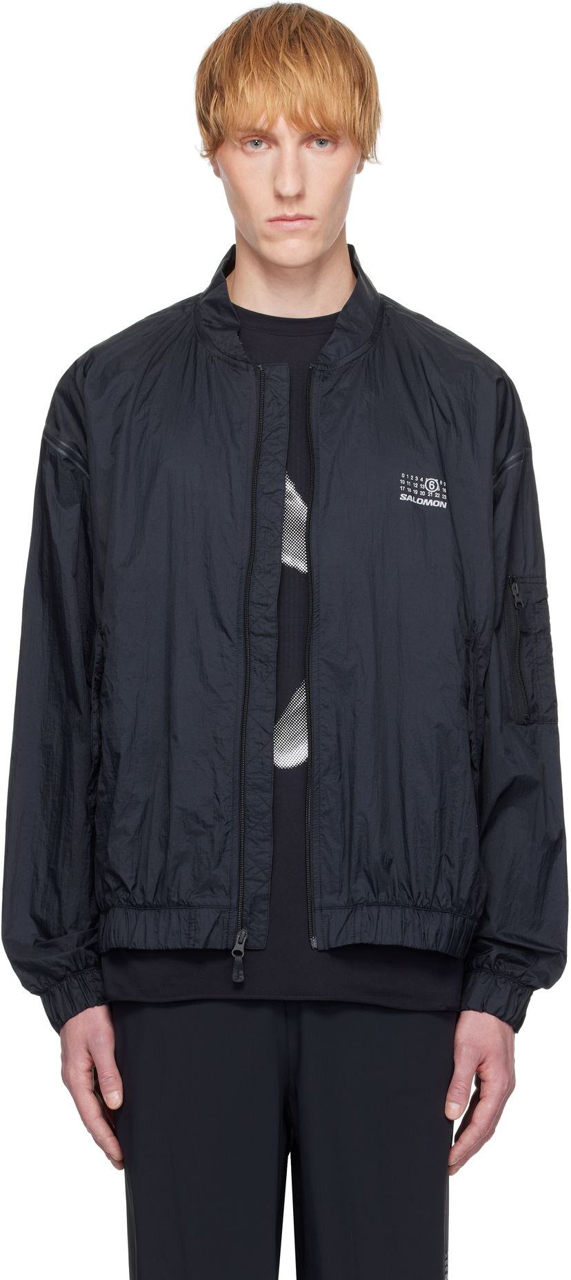 Куртка бомбер Maison Margiela MM6 Maison Margiela Salomon Edition Sports Bomber Jacket чорний | SH0AM0056 M35418