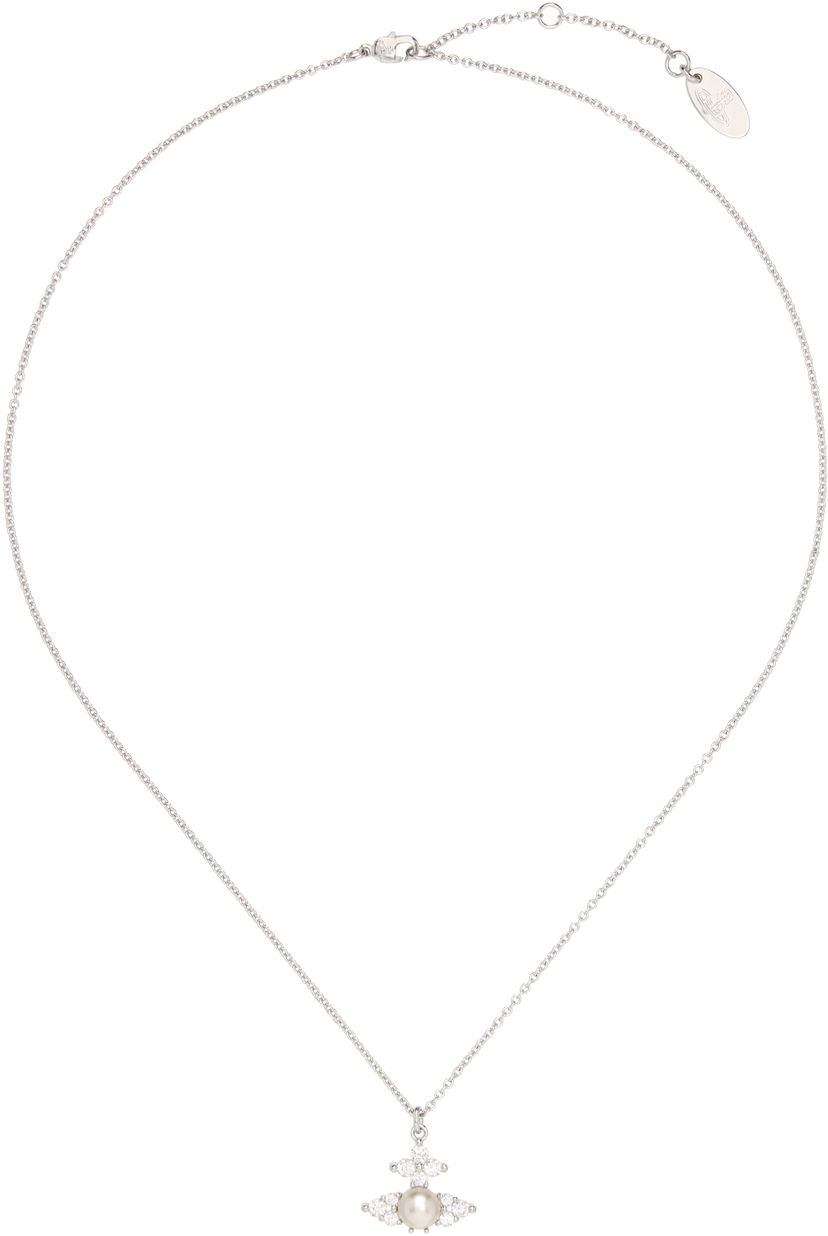 Кольє Vivienne Westwood Pendant Necklace With Crystals Металік | 630203EP-02P373-