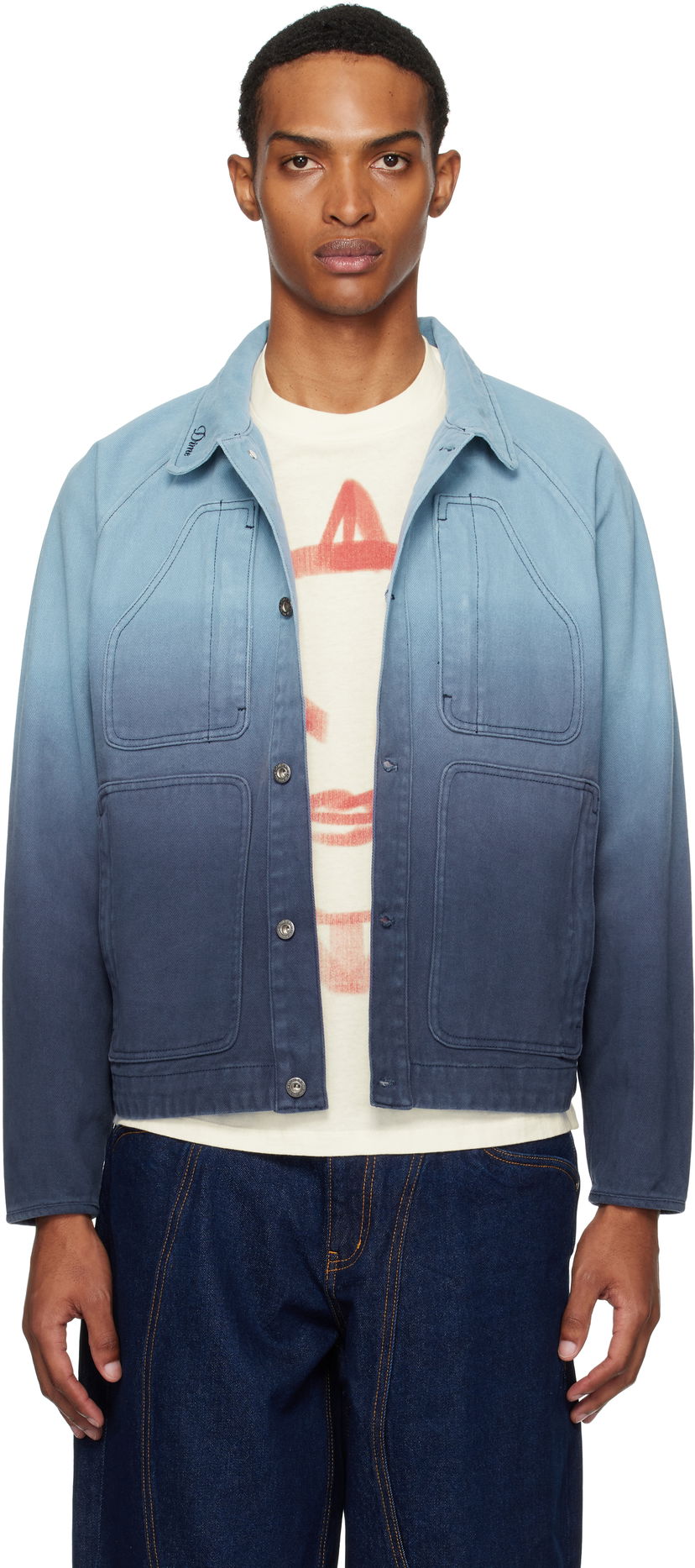 Куртка Dime Dime Dipped Chore Jacket Синій | DIMESU252BLU