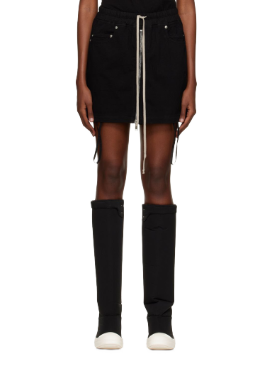 Спідниця Rick Owens DRKSHDW Drawstring Miniskirt чорний | DS02B4345 RIG