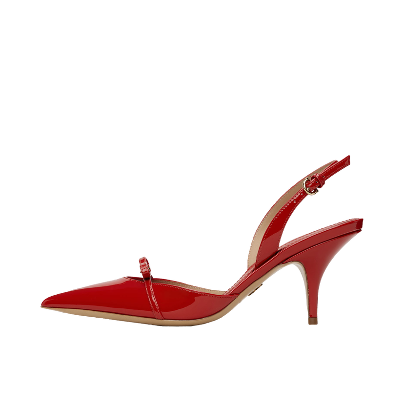 Кросівки та взуття FERRAGAMO Ferragamo Gylla Mini Bow Slingback Pump Heels Червоний | 781108