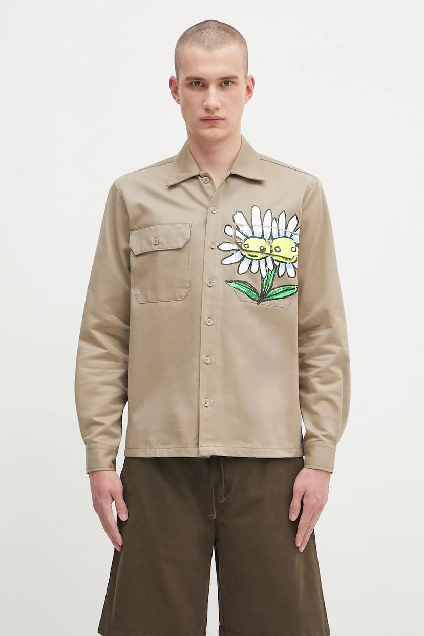 Сорочка Sky High Farm Sky High Farm Daisy Workshirt бежевий | SHF07B014
