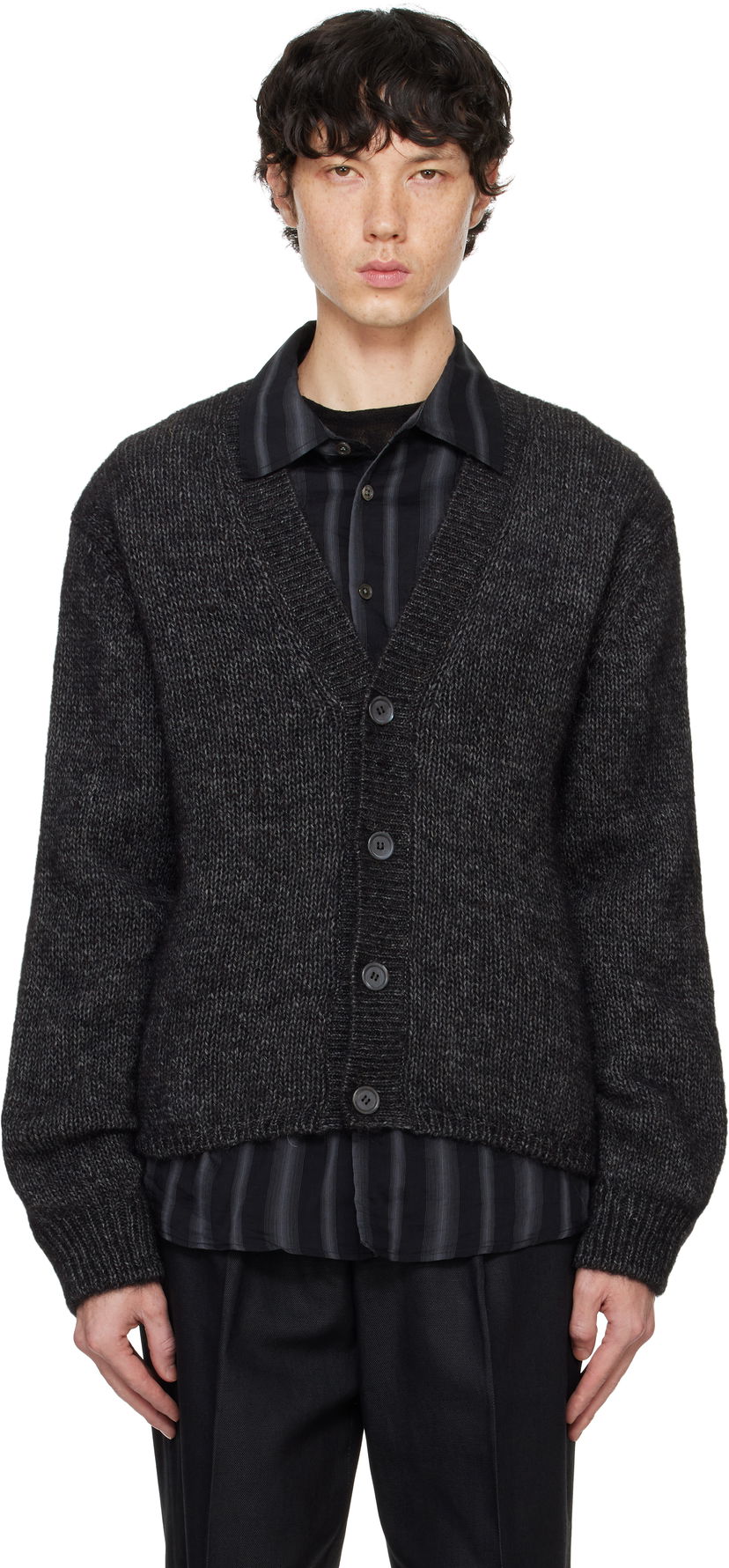 Cветр OUR LEGACY Our Legacy Academy Knit Cardigan Сірий | M4243AP