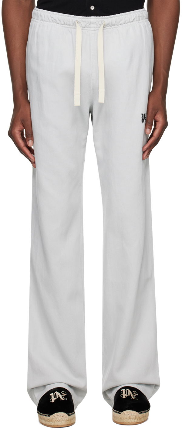 Спортивні штани Palm Angels Monogram Travel Sweatpants Сірий | PMCA141R24FAB0010510