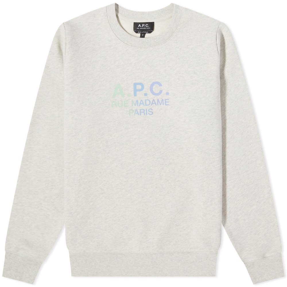 Cветр A.P.C. Mathilda Holographic Logo Sweater білий | COEBH-F27712-PAA, 0