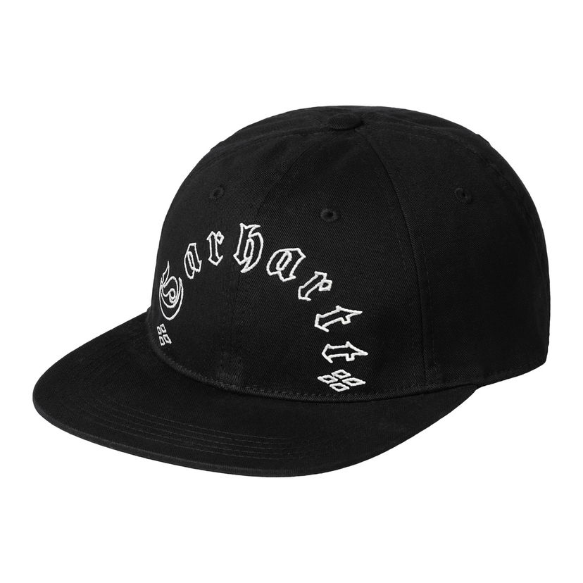 Кепка Carhartt WIP Black Baseball Cap with Logo чорний | I034359_1